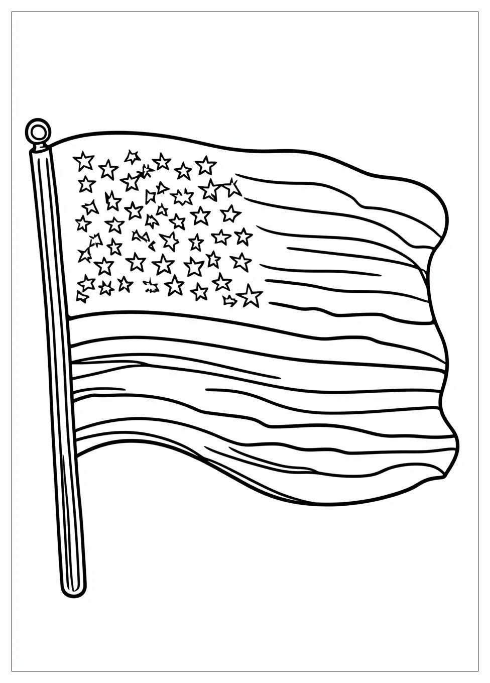 Kolorowanki Do Druku Flaga Usa 3
