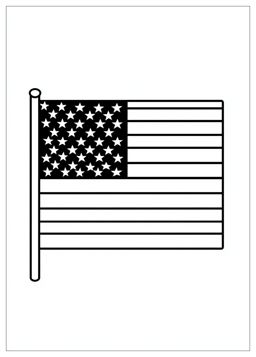Kolorowanki Do Druku Flaga Usa 4