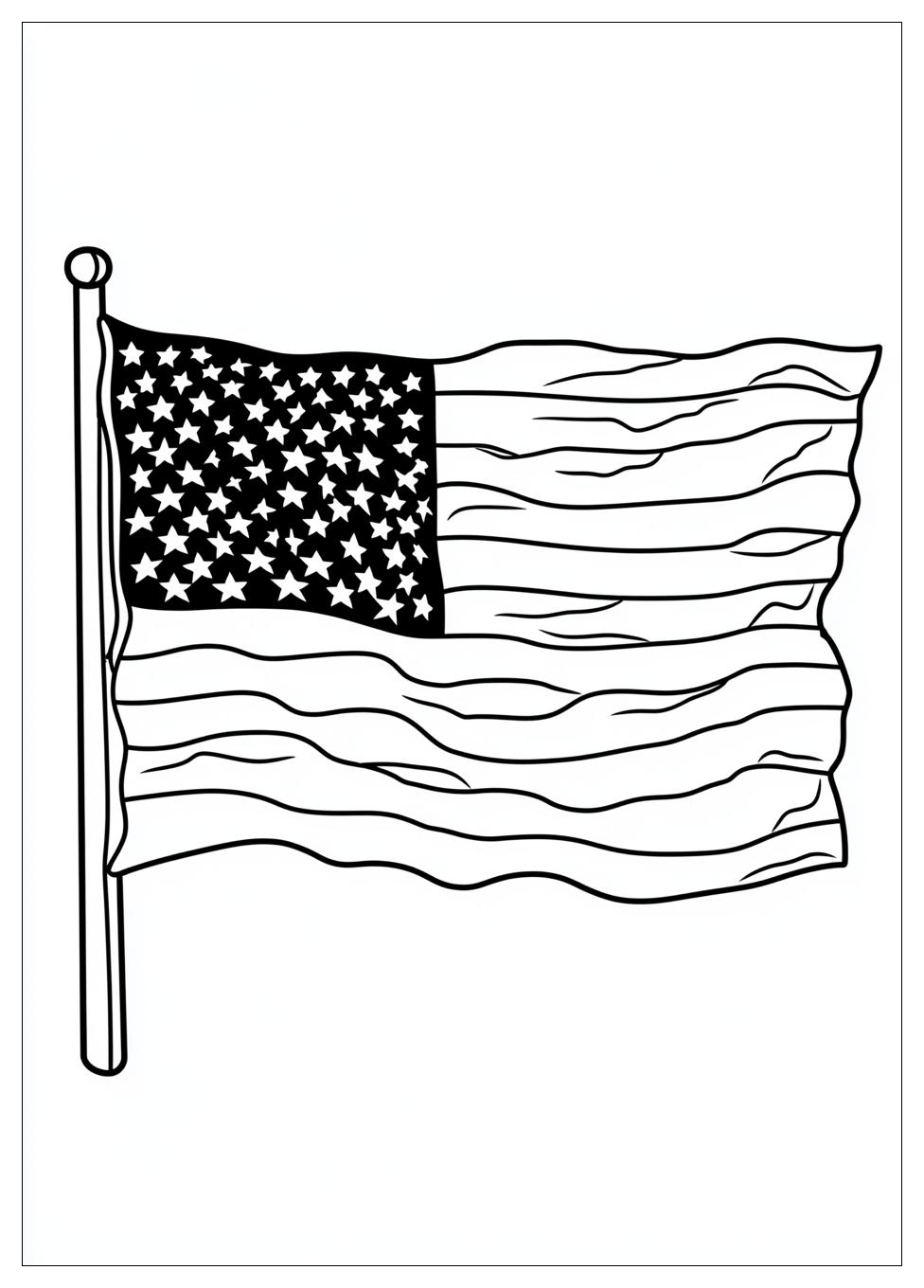 Kolorowanki Do Druku Flaga Usa 6