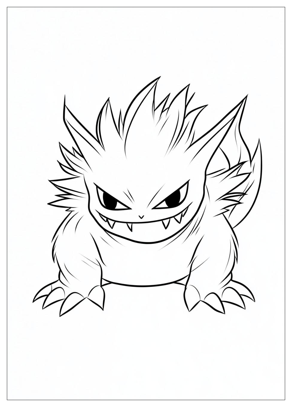 Kolorowanki Do Druku Gengar 1