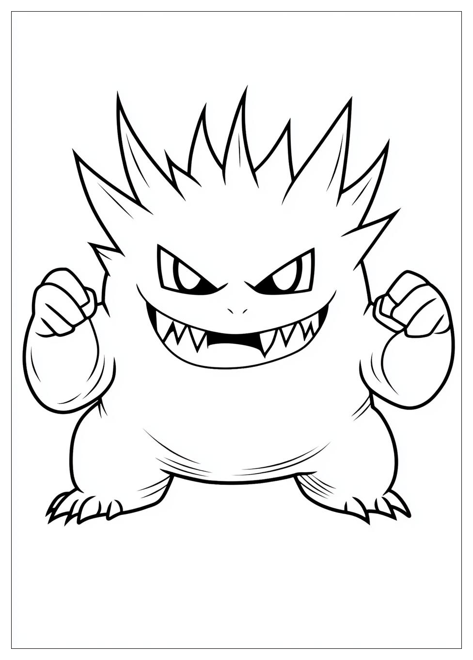 Kolorowanki Do Druku Gengar 16