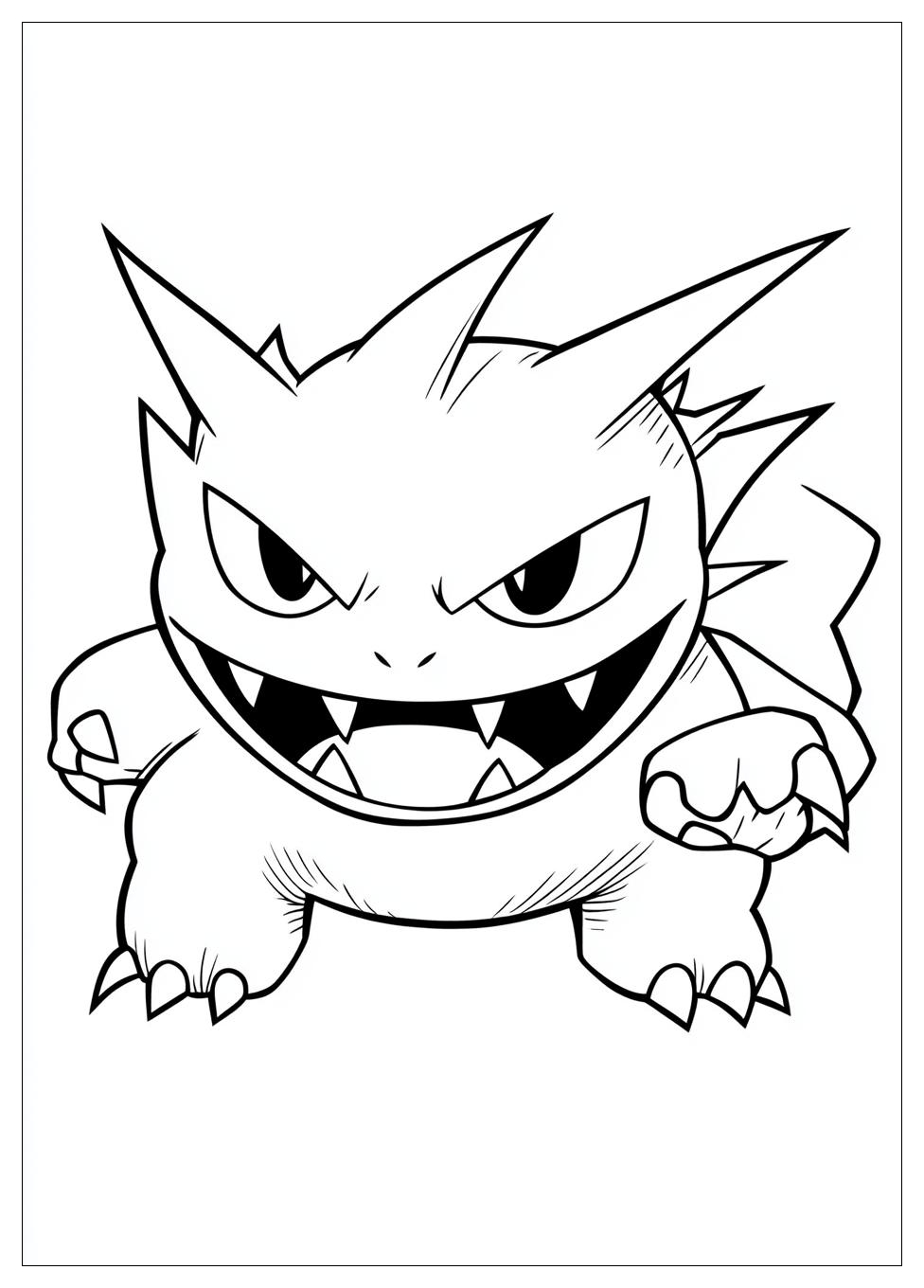 Kolorowanki Do Druku Gengar 4