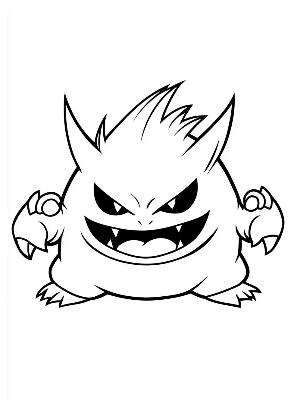 Kolorowanki Do Druku Gengar 6