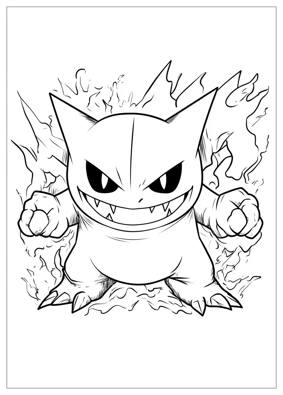 Kolorowanki Do Druku Gengar 7