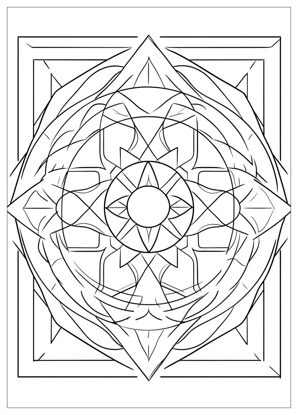 Kolorowanki Do Druku Geometryczne 9