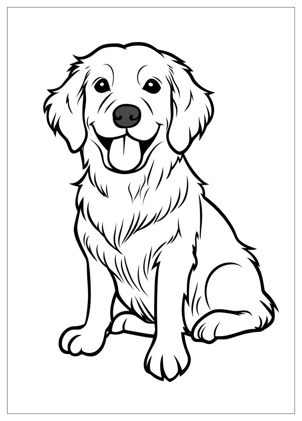 Kolorowanki Do Druku Golden Retriever 3