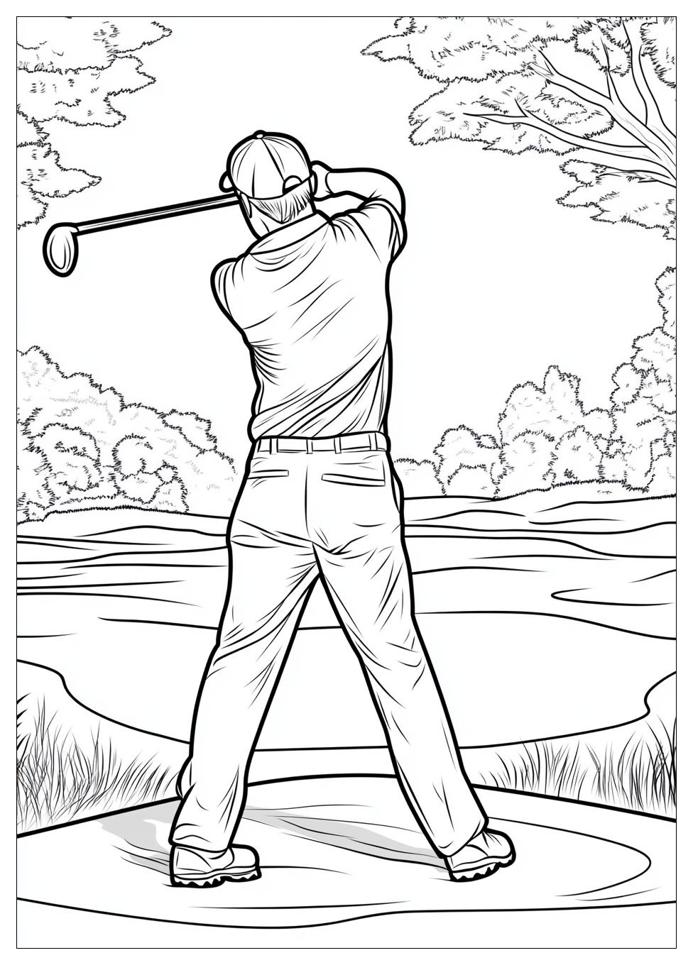 Kolorowanki Do Druku Golf 18