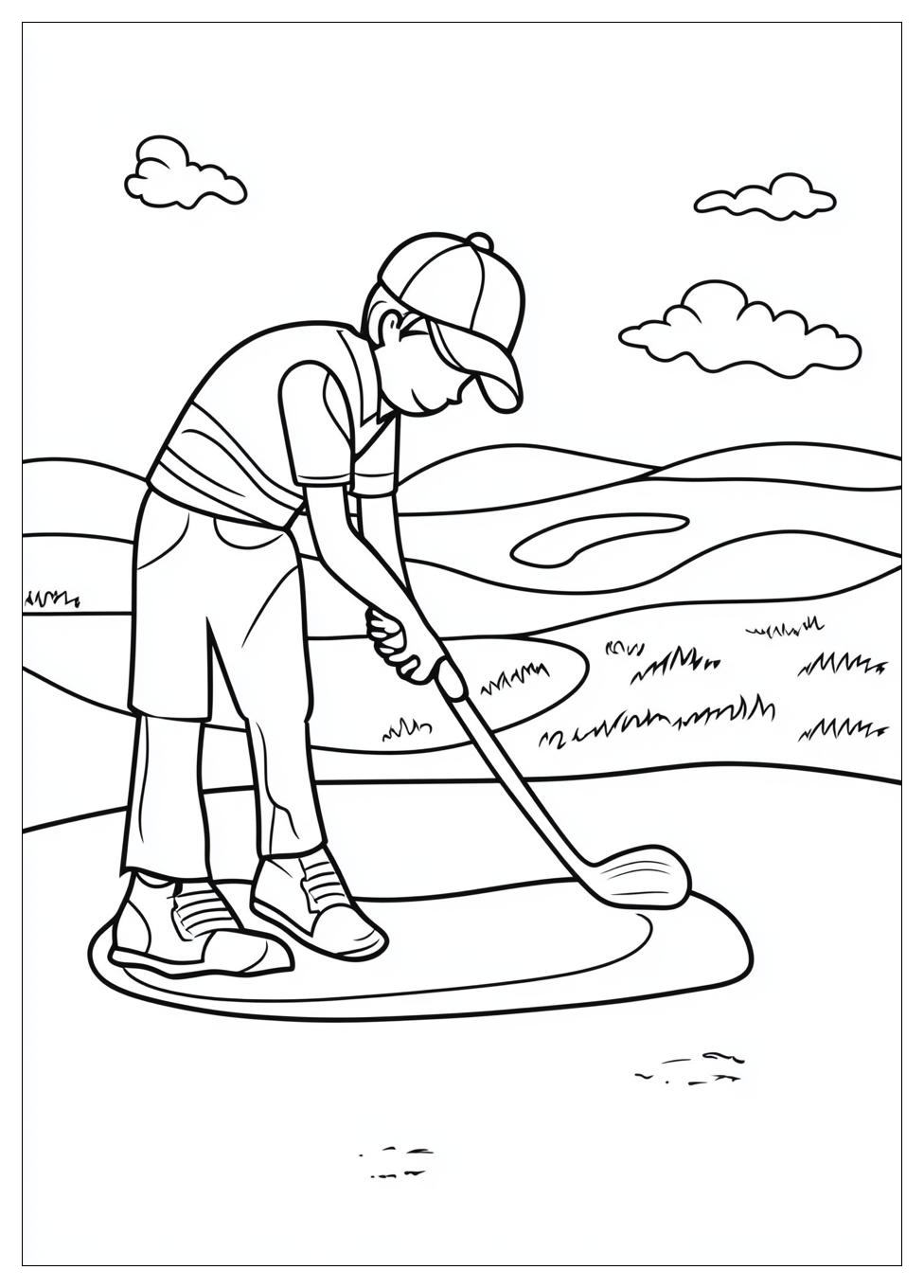 Kolorowanki Do Druku Golf 2