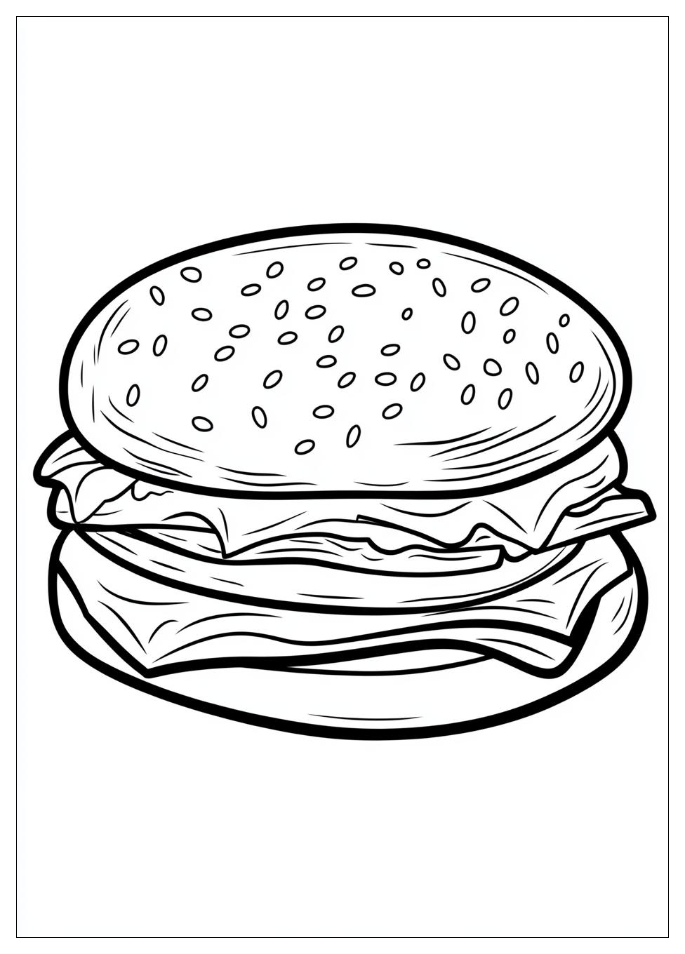 Kolorowanki Do Druku Hamburger 1