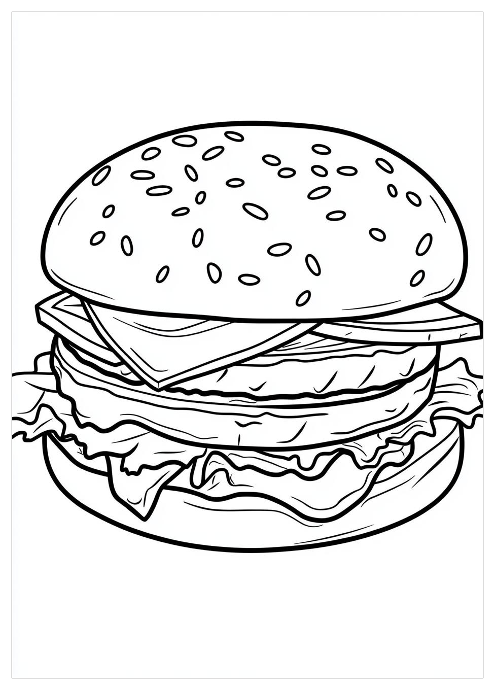 Kolorowanki Do Druku Hamburger 10