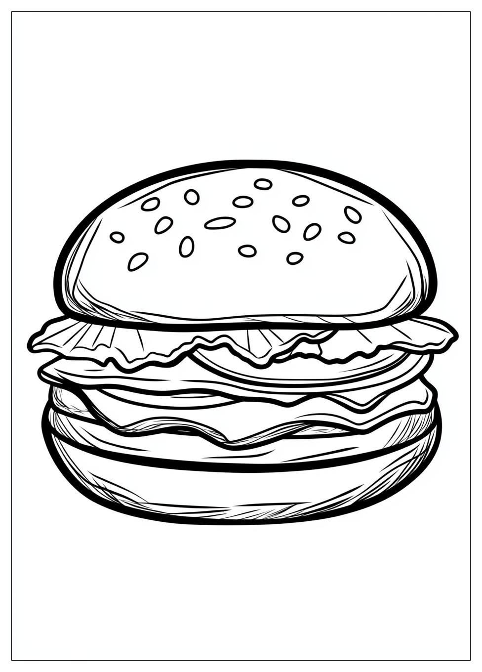 Kolorowanki Do Druku Hamburger 11