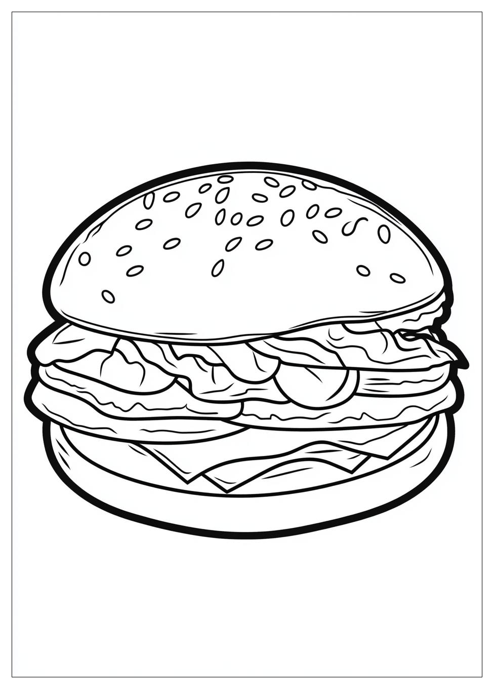 Kolorowanki Do Druku Hamburger 12