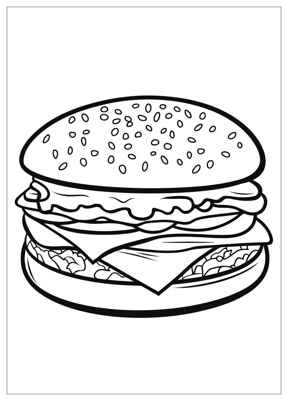 Kolorowanki Do Druku Hamburger 13