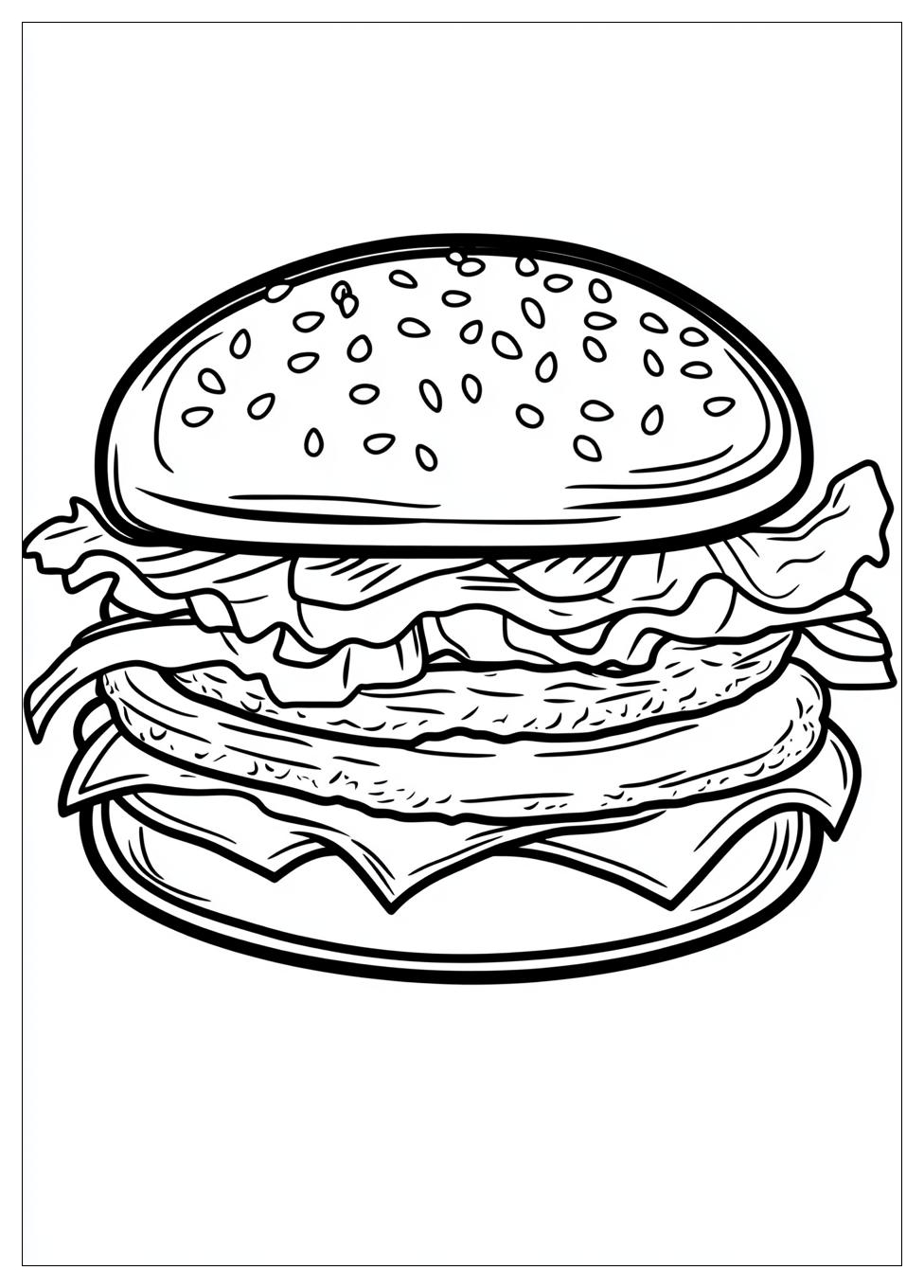 Kolorowanki Do Druku Hamburger 15