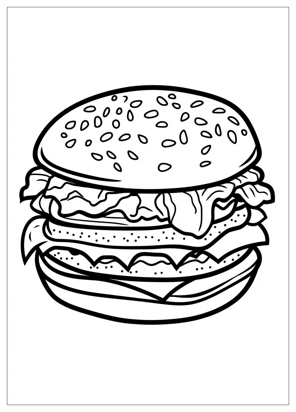 Kolorowanki Do Druku Hamburger 18