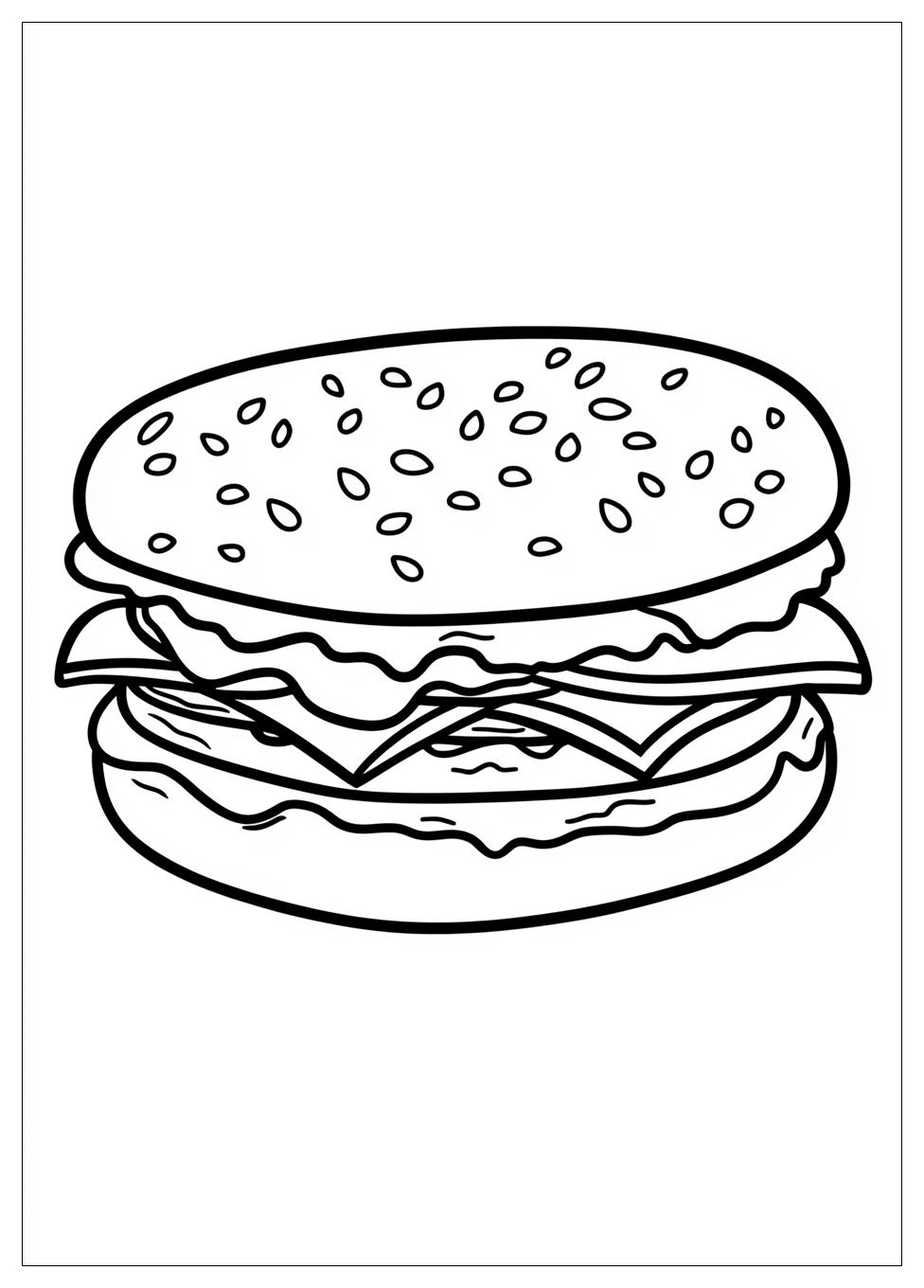 Kolorowanki Do Druku Hamburger 20