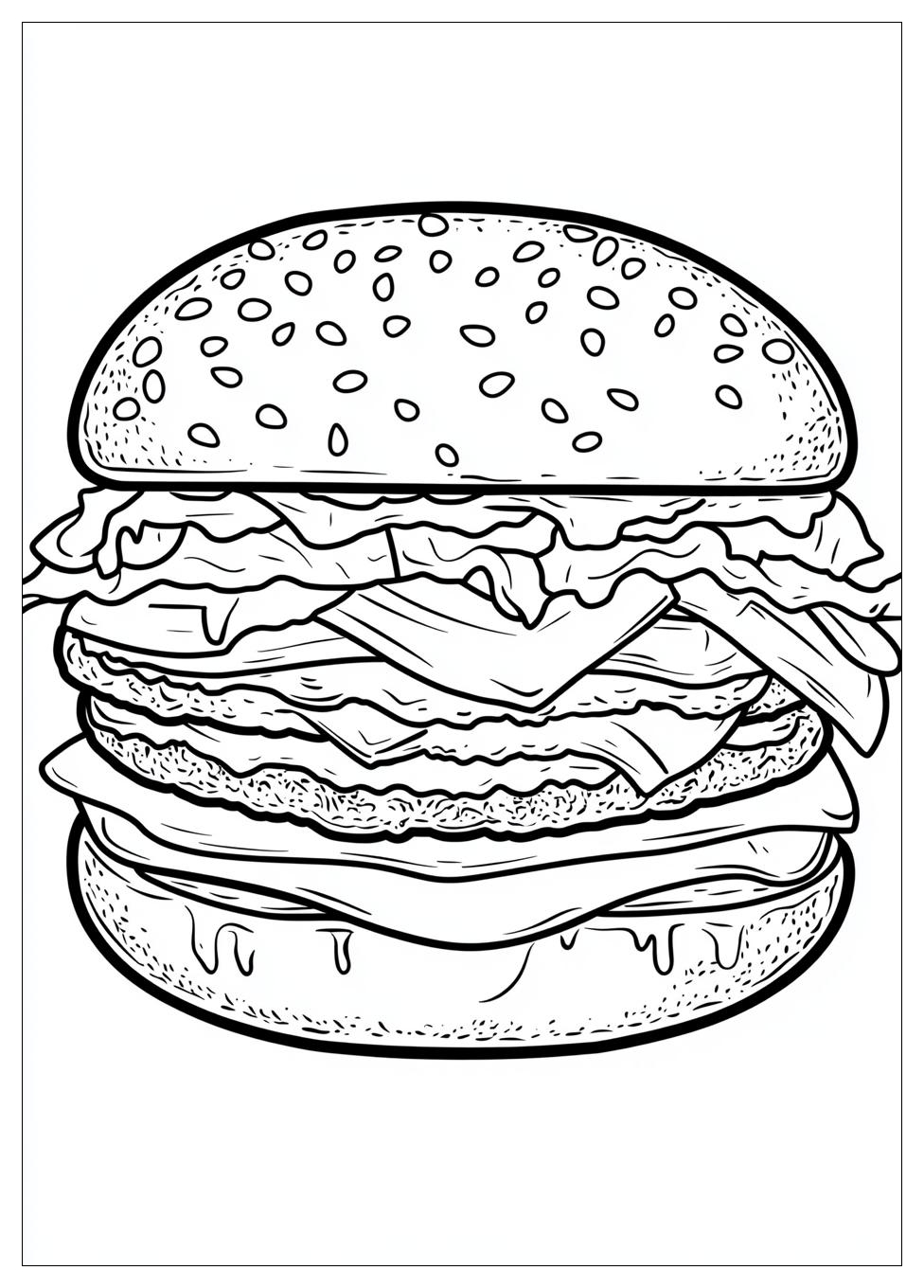 Kolorowanki Do Druku Hamburger 22