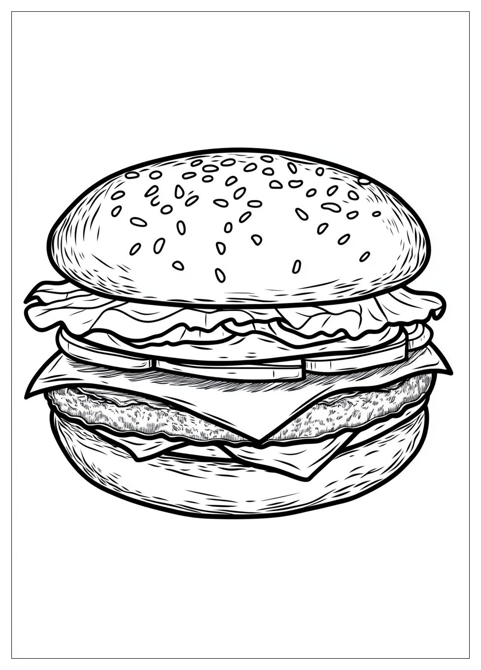 Kolorowanki Do Druku Hamburger 24