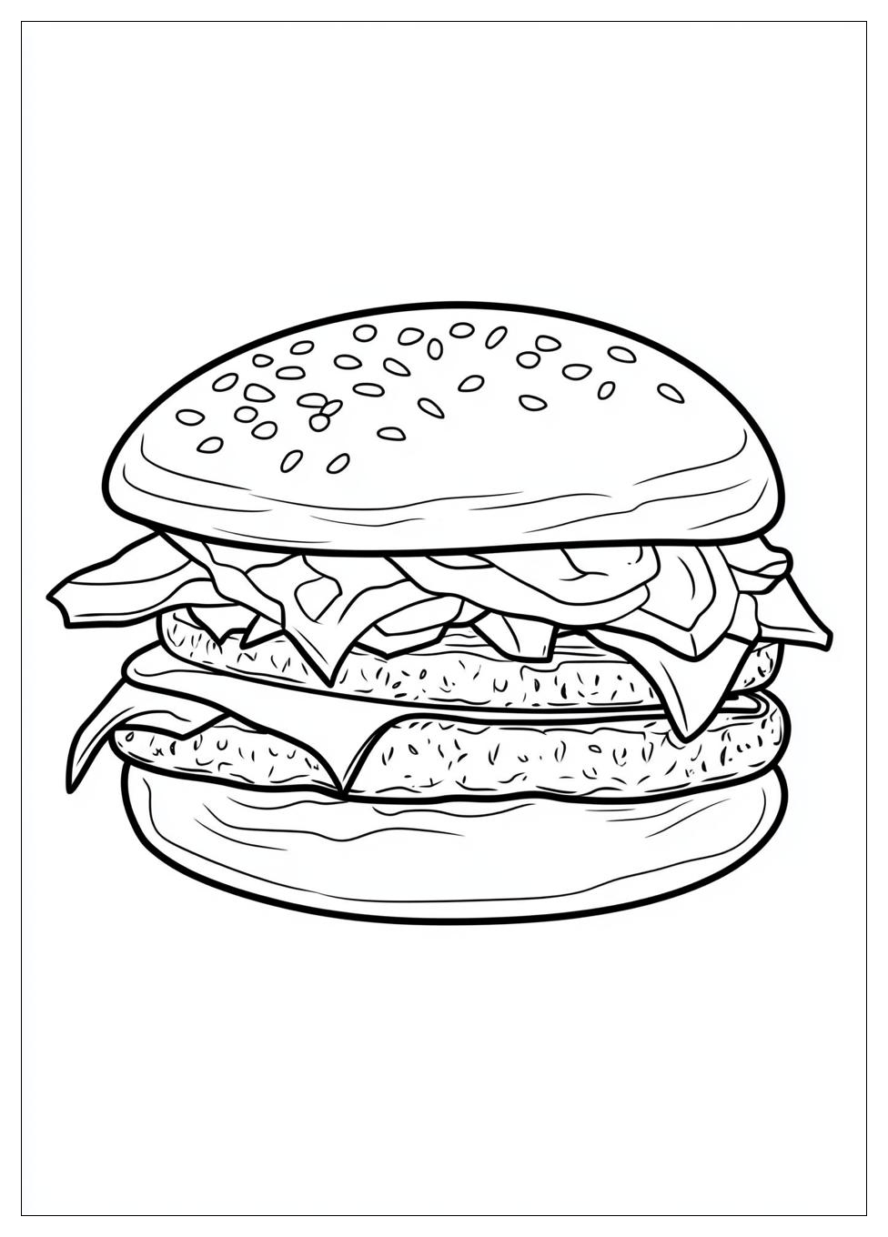 Kolorowanki Do Druku Hamburger 5