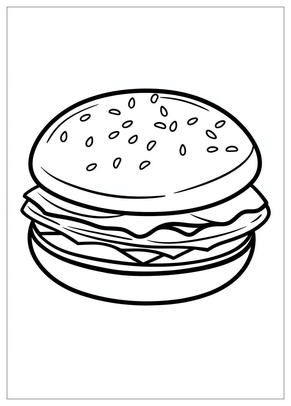 Kolorowanki Do Druku Hamburger 6