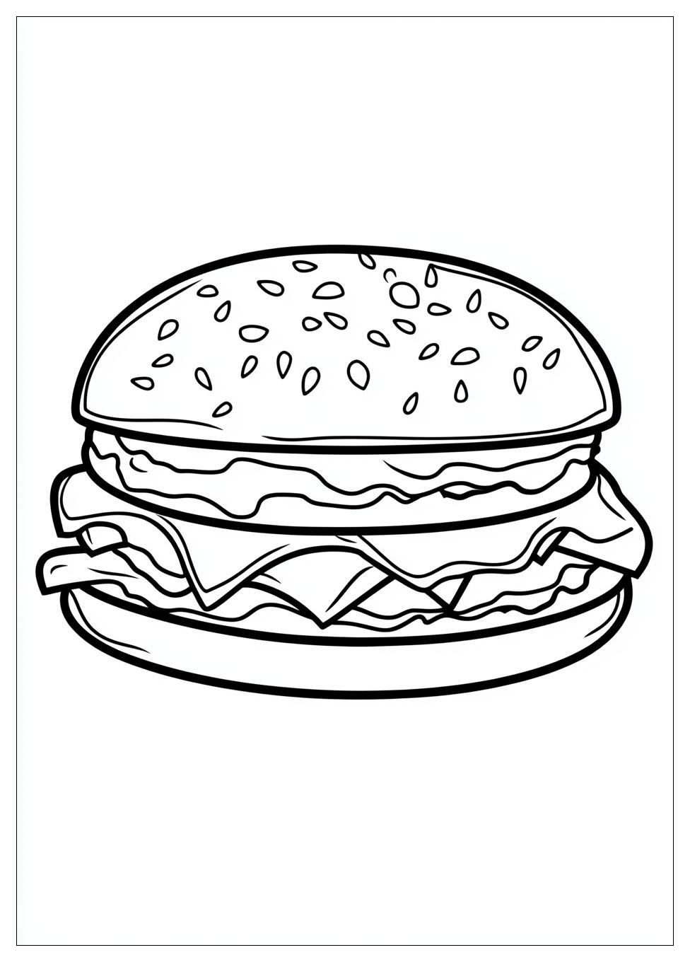 Kolorowanki Do Druku Hamburger 7