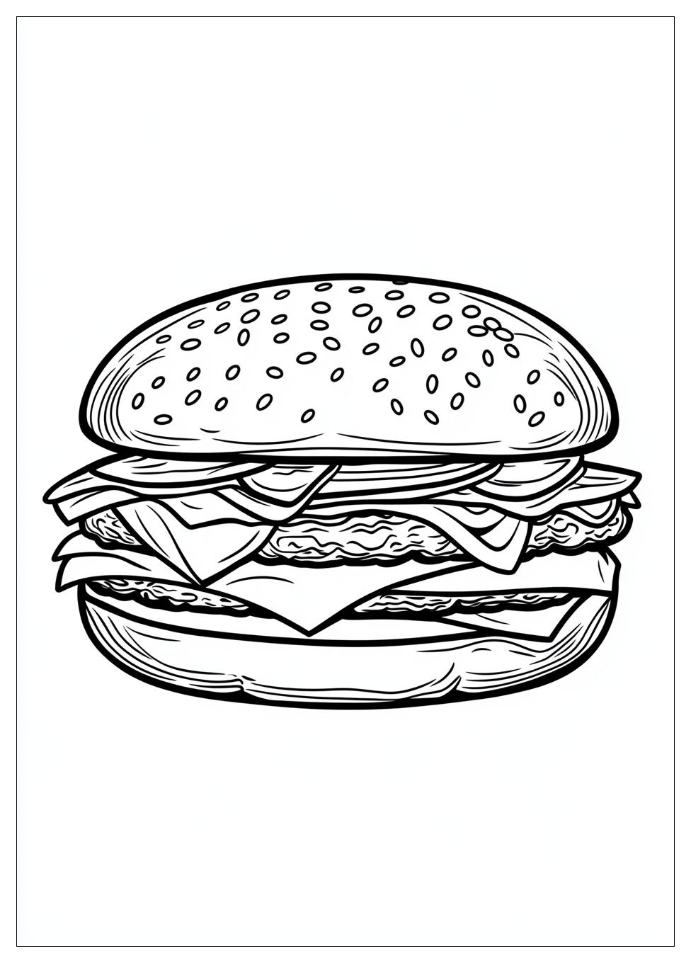 Kolorowanki Do Druku Hamburger 8