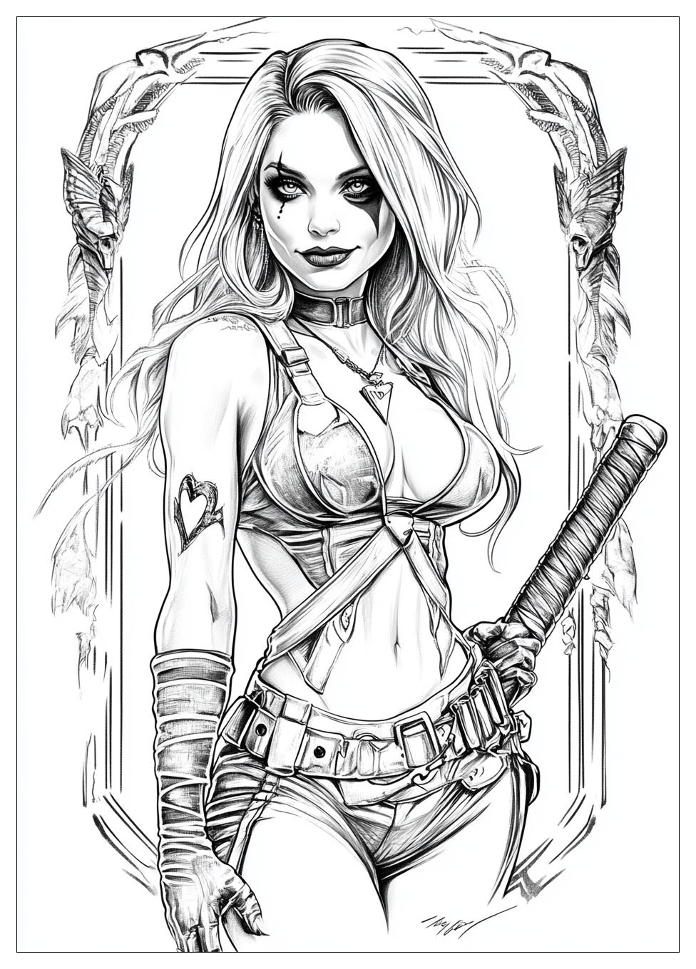 Kolorowanki Do Druku Harley Quinn 4