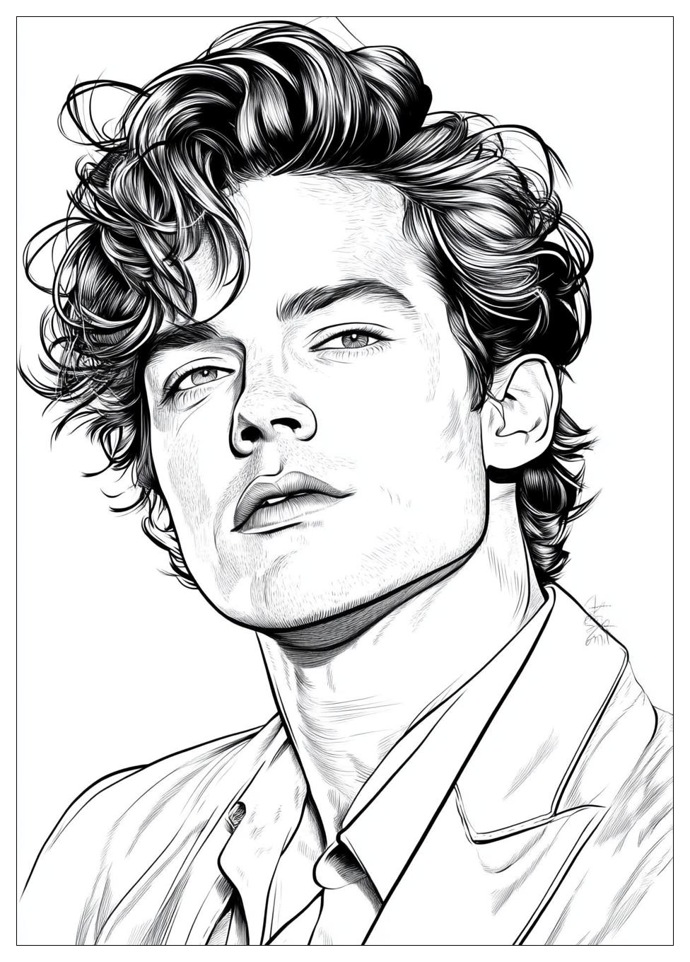 Kolorowanki Do Druku Harry Styles 3