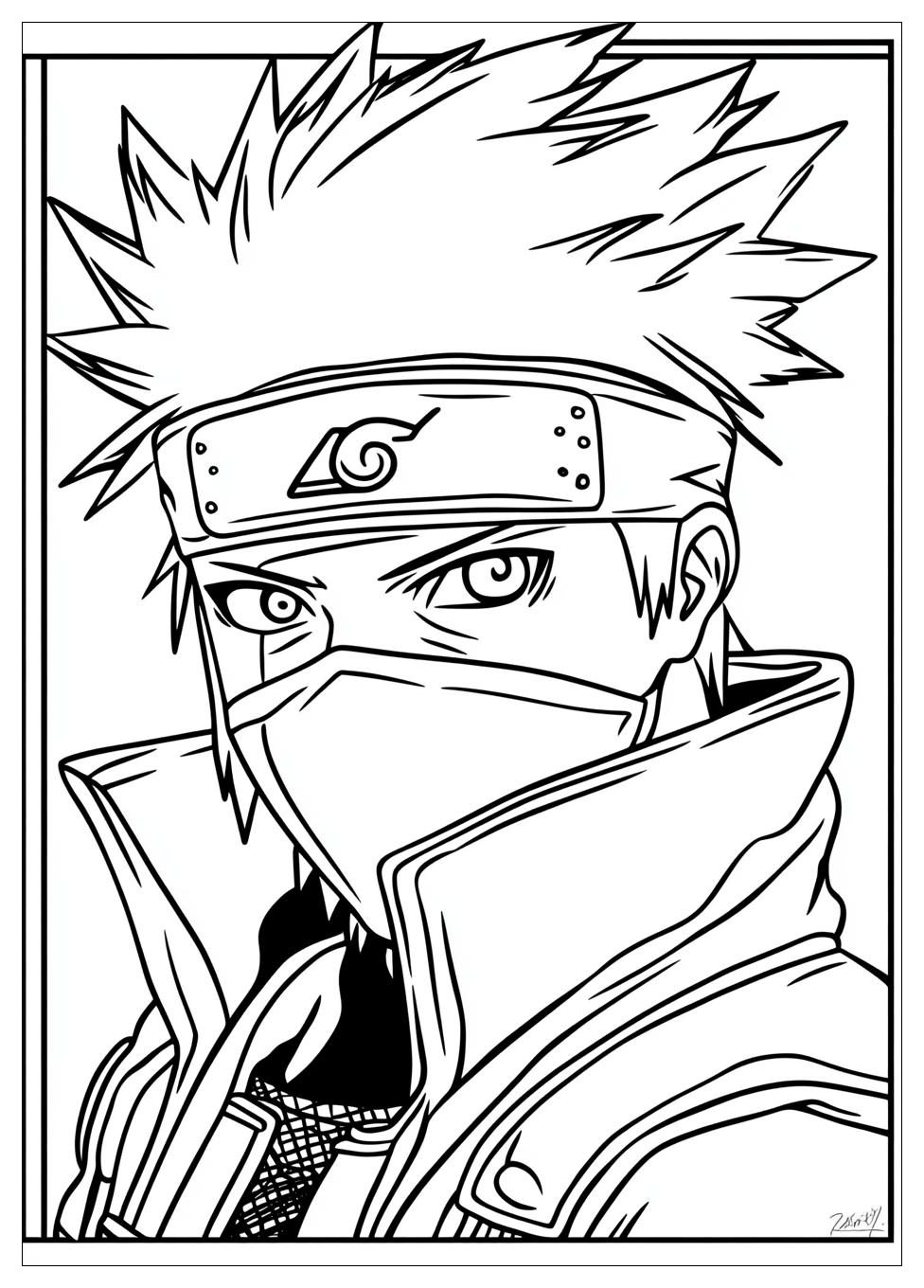 Kolorowanki Do Druku Kakashi 6