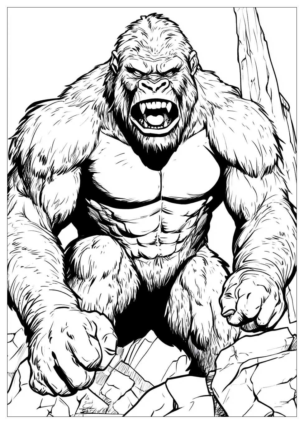 Kolorowanki Do Druku King Kong 23