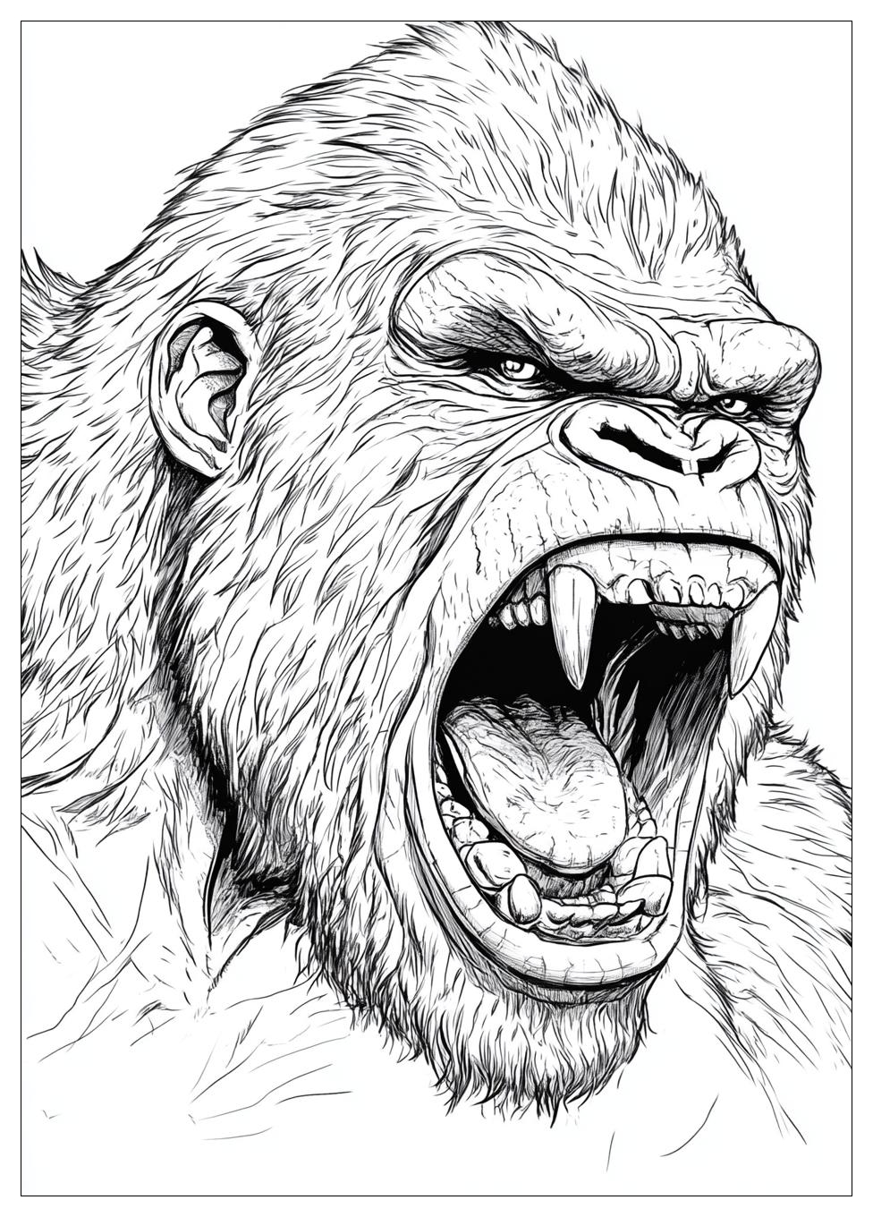 Kolorowanki Do Druku King Kong 24
