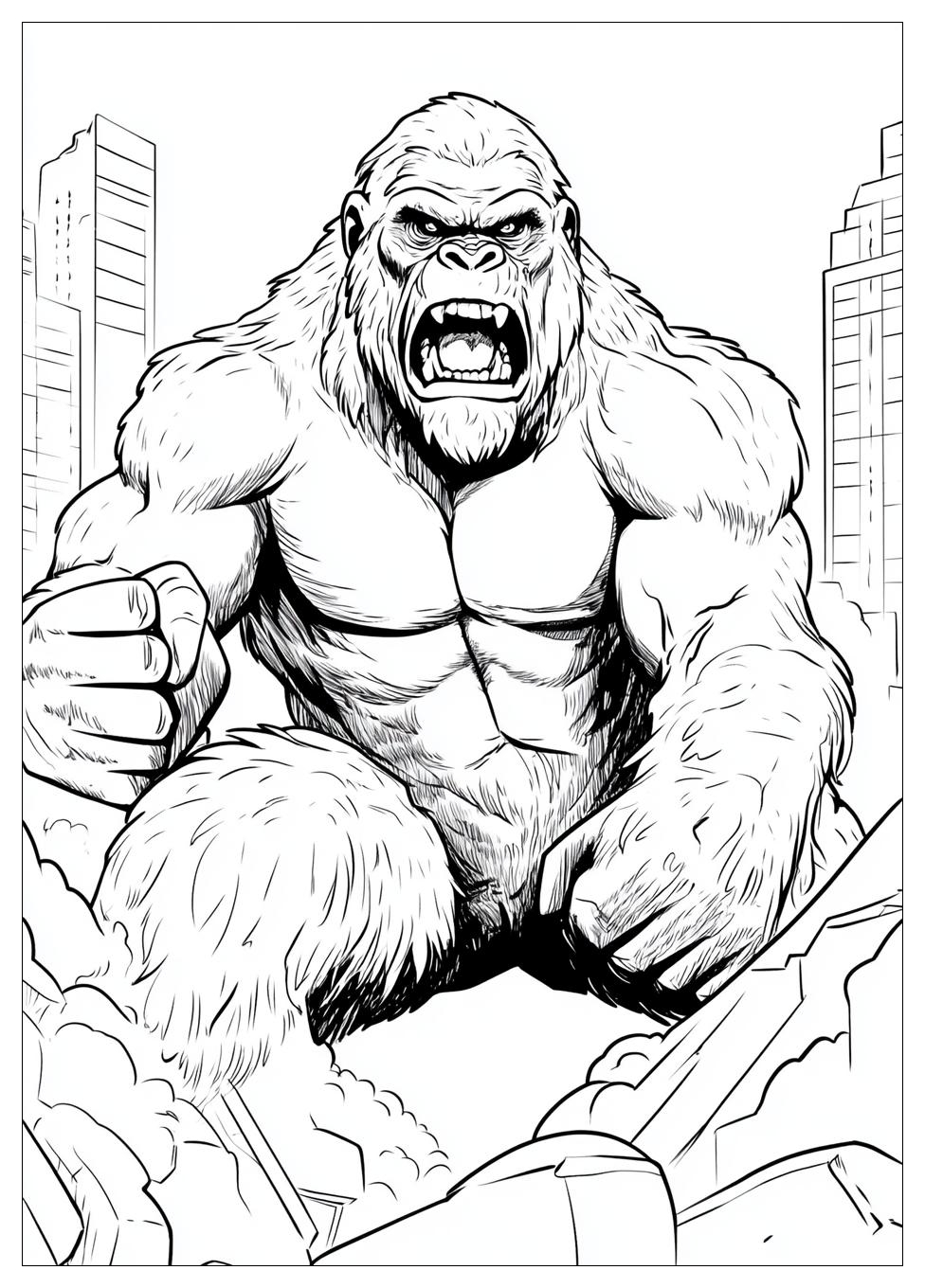 Kolorowanki Do Druku King Kong 6