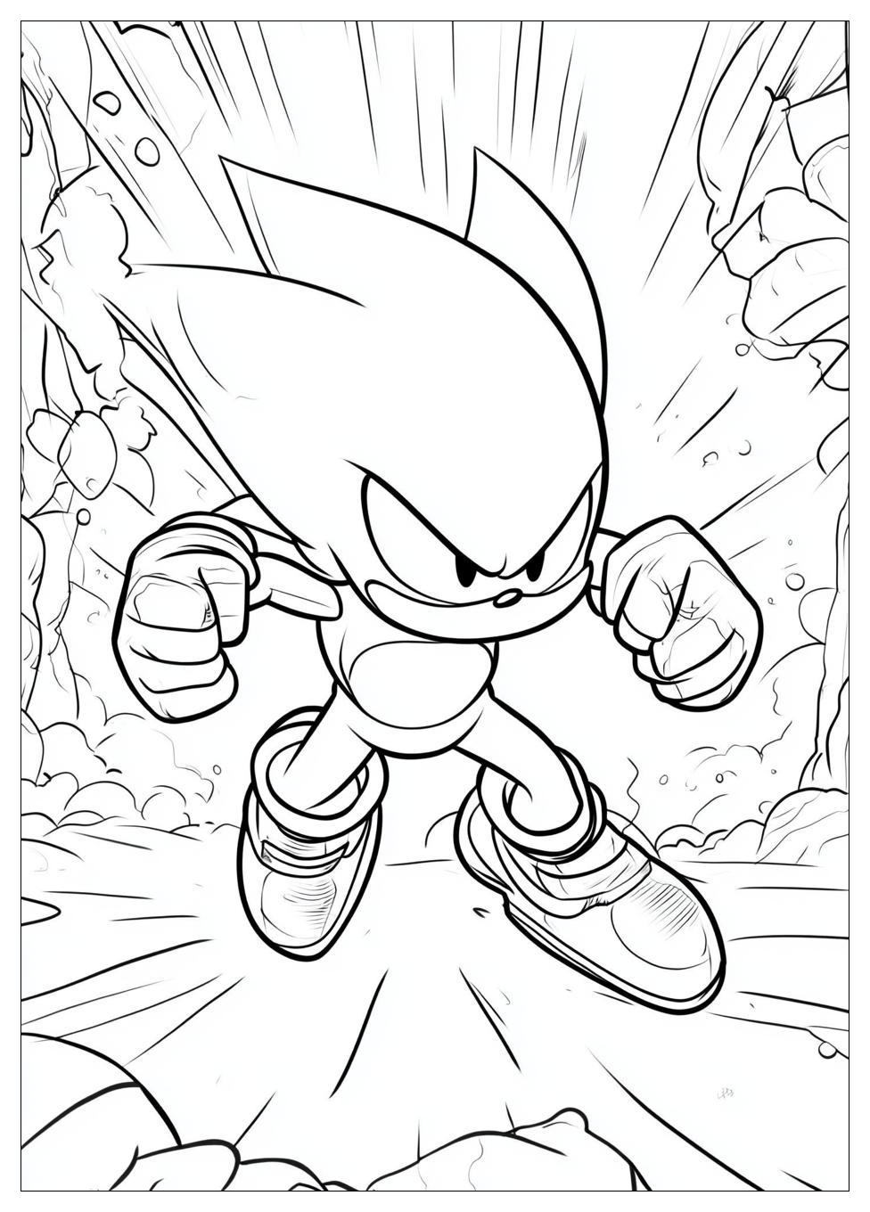Kolorowanki Do Druku Knuckles 1