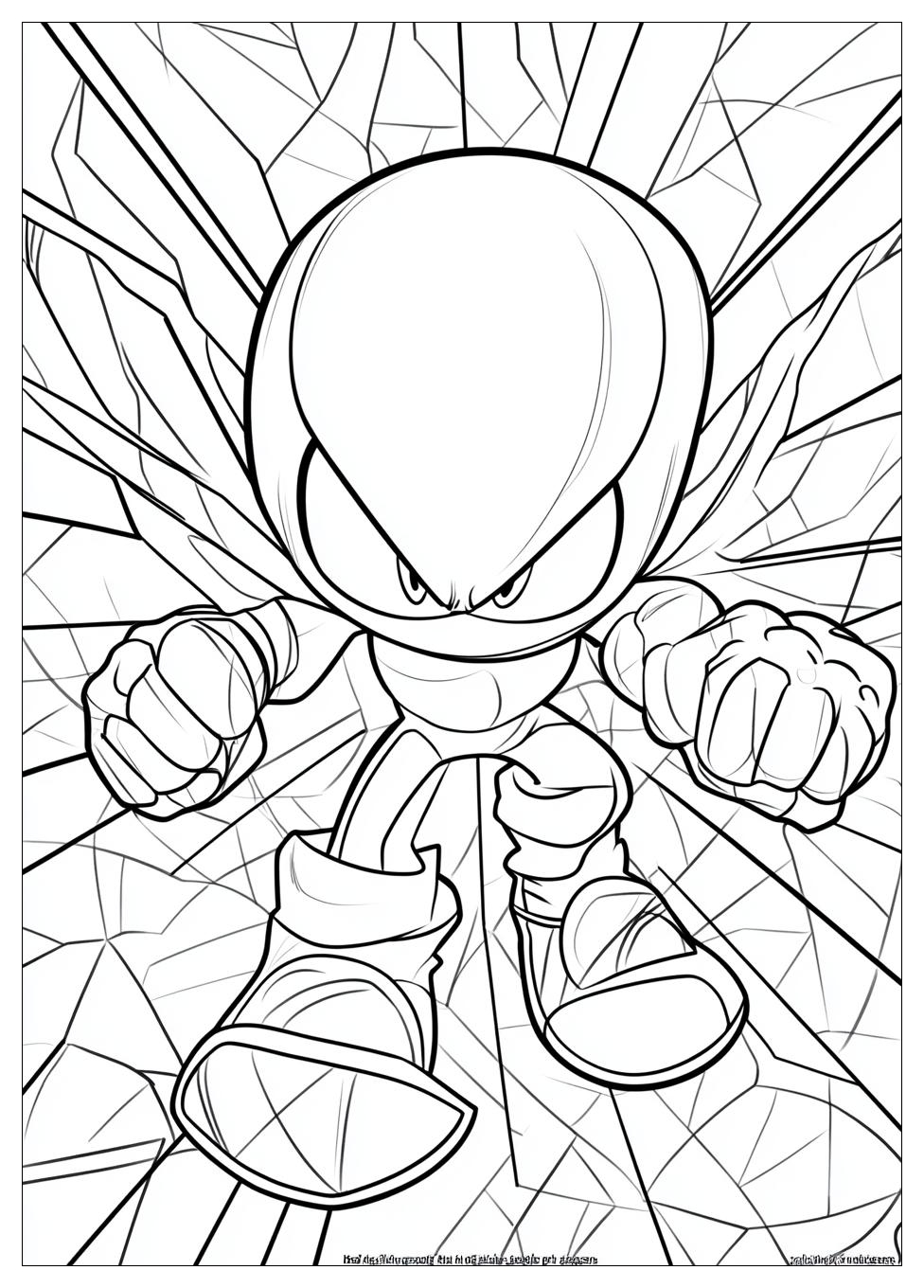 Kolorowanki Do Druku Knuckles 13