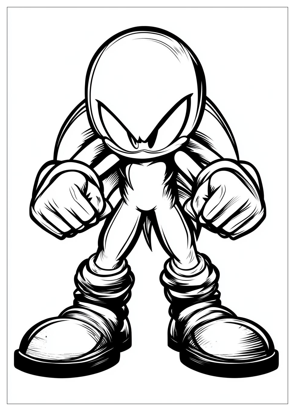 Kolorowanki Do Druku Knuckles 14