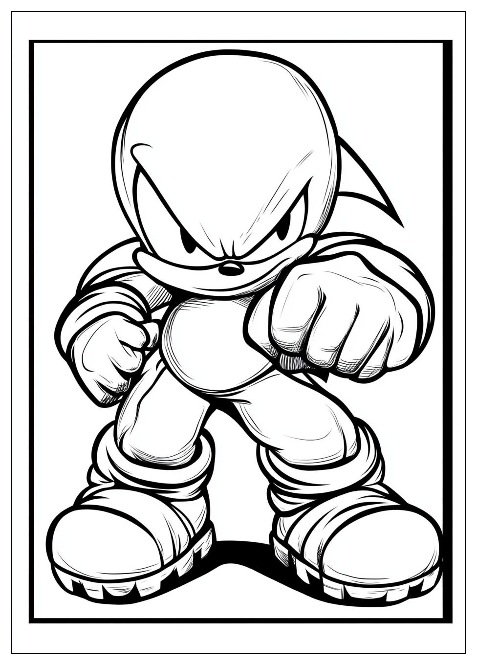 Kolorowanki Do Druku Knuckles 16