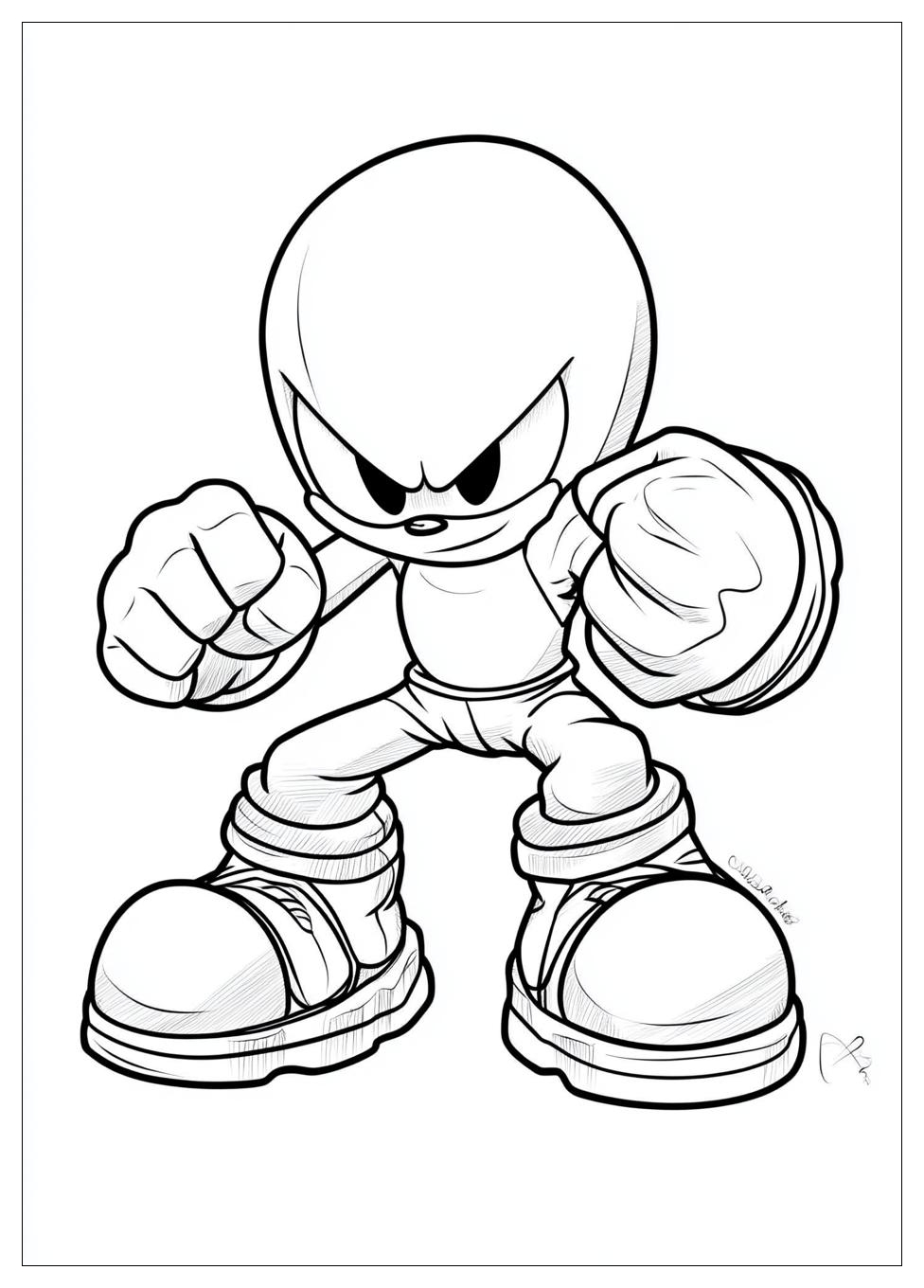 Kolorowanki Do Druku Knuckles 2