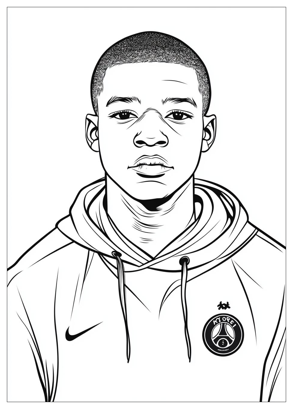 Kolorowanki Do Druku Kylian Mbappe 1