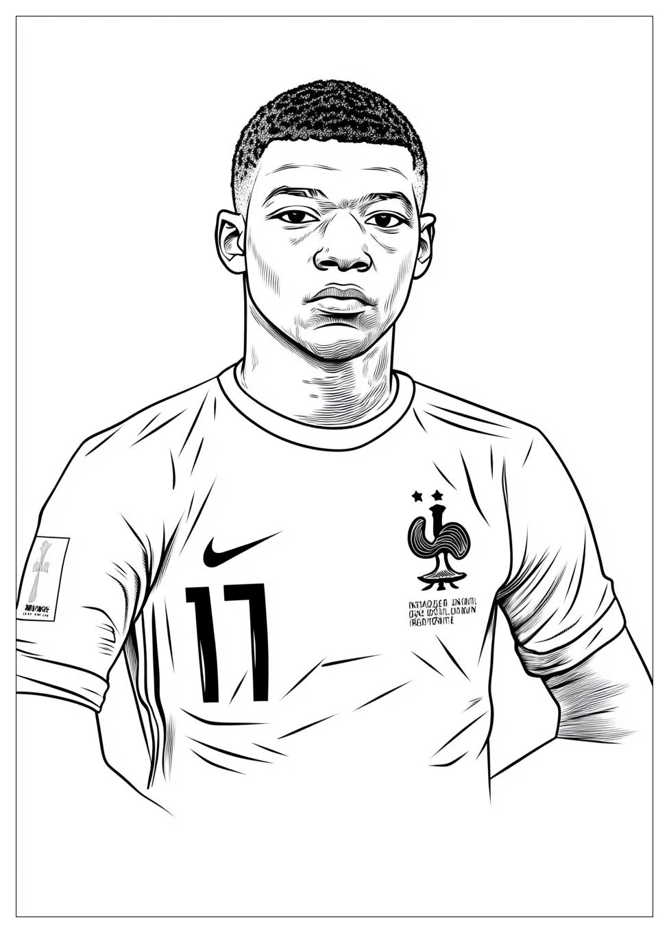 Kolorowanki Do Druku Kylian Mbappe 10