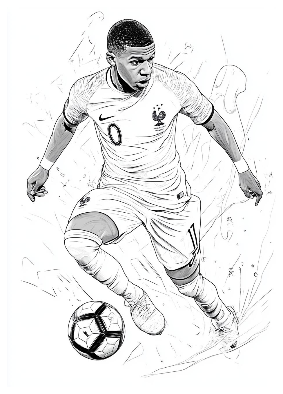 Kolorowanki Do Druku Kylian Mbappe 11