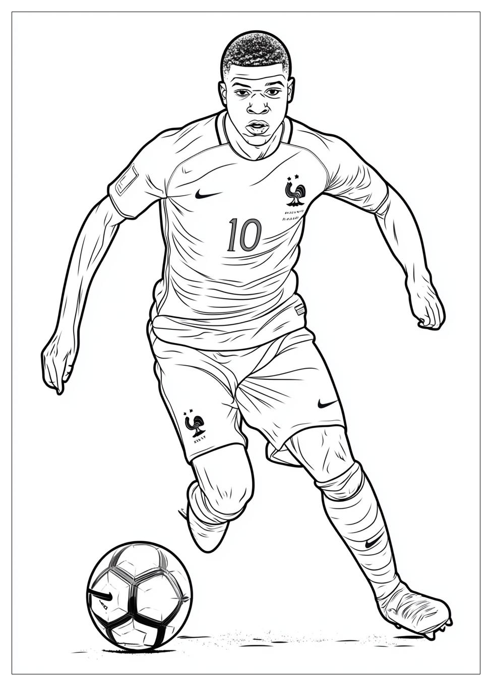 Kolorowanki Do Druku Kylian Mbappe 12