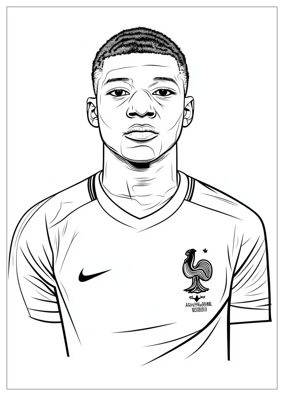 Kolorowanki Do Druku Kylian Mbappe 14
