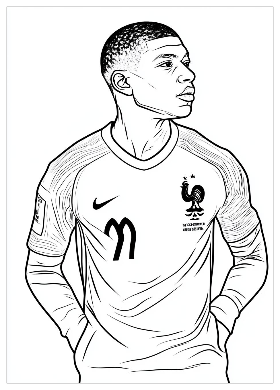 Kolorowanki Do Druku Kylian Mbappe 2