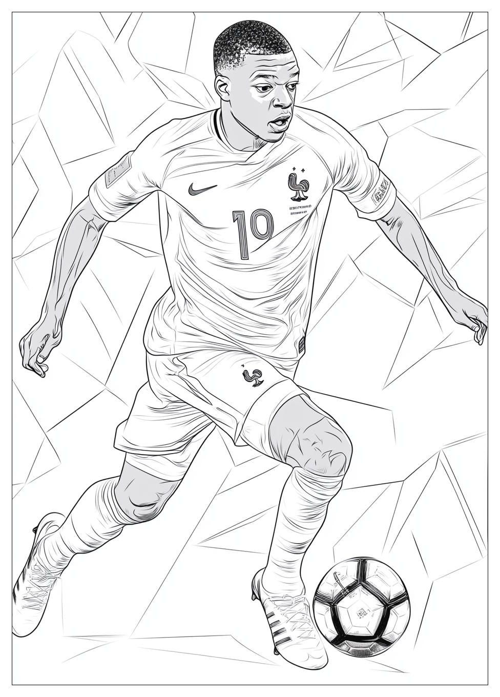 Kolorowanki Do Druku Kylian Mbappe 20