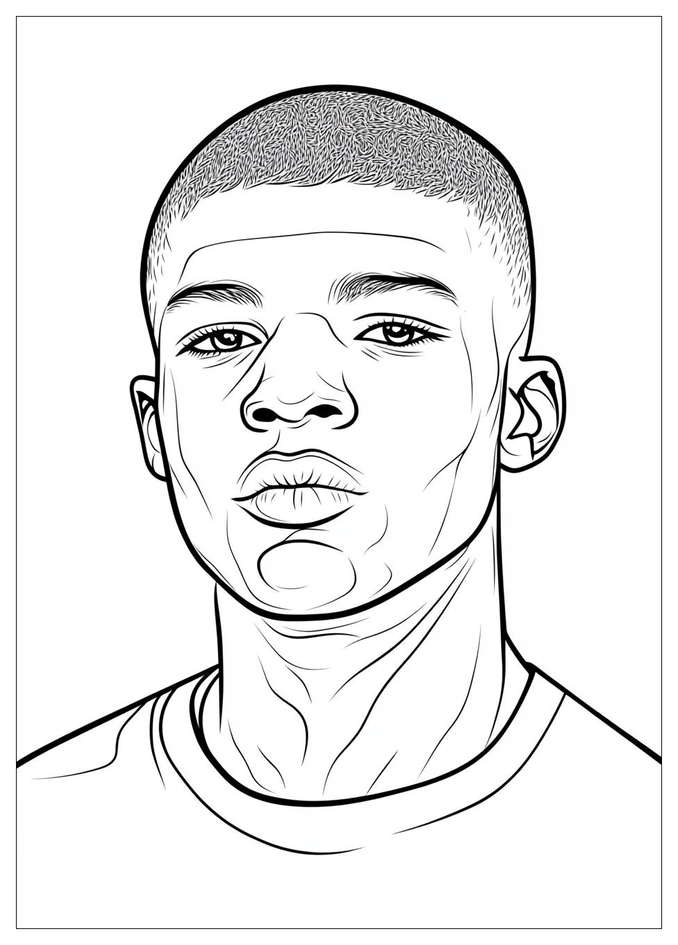 Kolorowanki Do Druku Kylian Mbappe 21