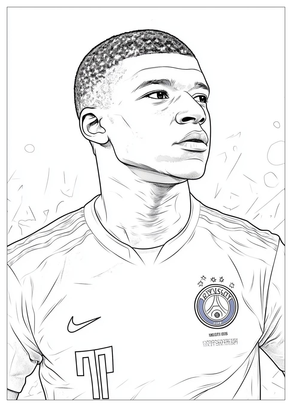 Kolorowanki Do Druku Kylian Mbappe 23