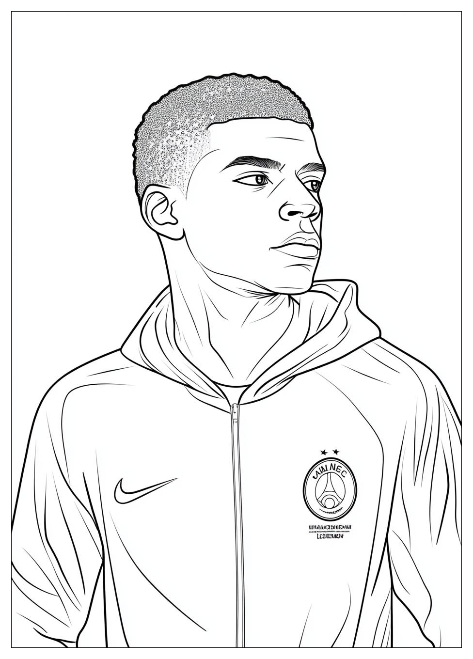 Kolorowanki Do Druku Kylian Mbappe 24