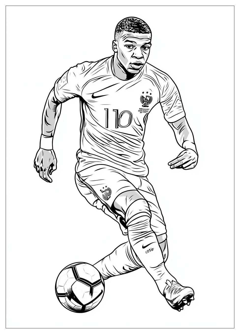 Kolorowanki Do Druku Kylian Mbappe 3