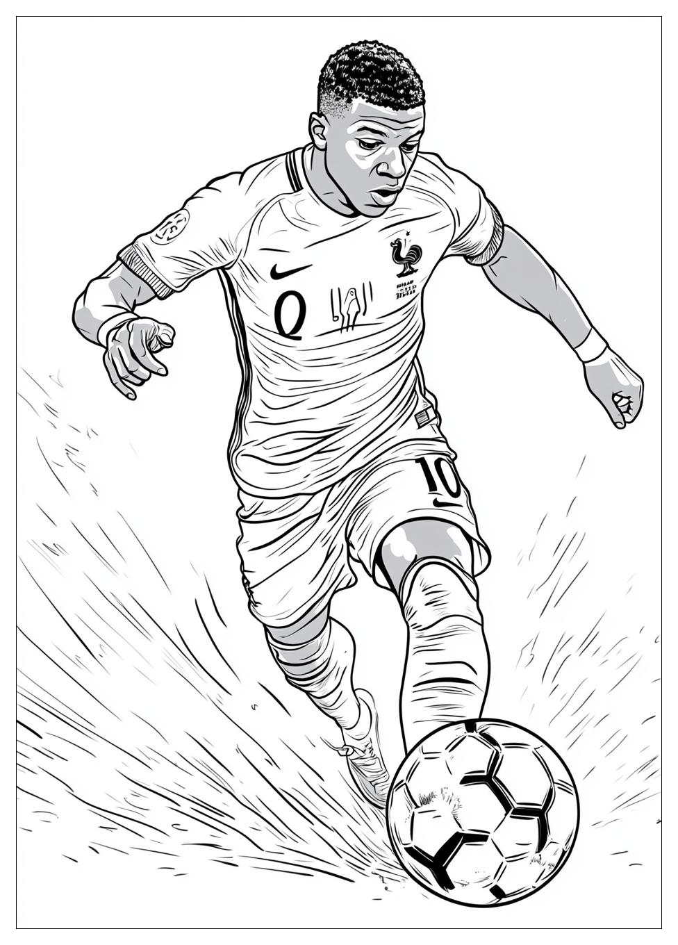 Kolorowanki Do Druku Kylian Mbappe 4