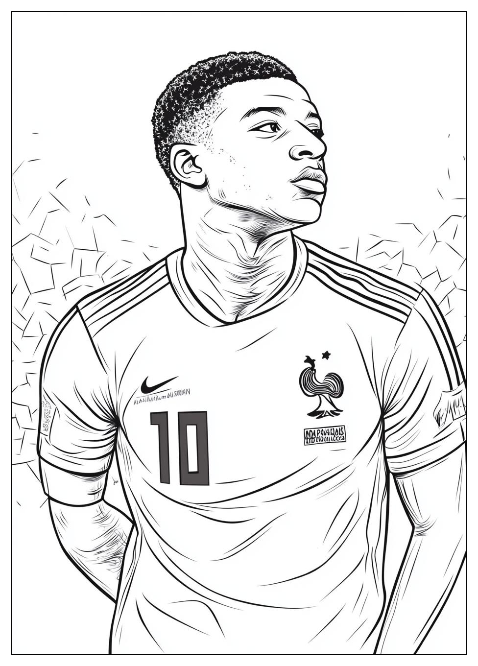 Kolorowanki Do Druku Kylian Mbappe 6